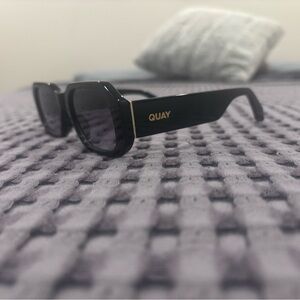 Quay Australia Black and Gold Sunglasses